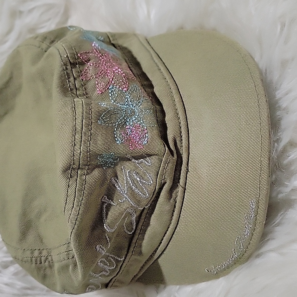 Disney Y2K Hannah Montana Secret Star Embroidered Newsboy Cap